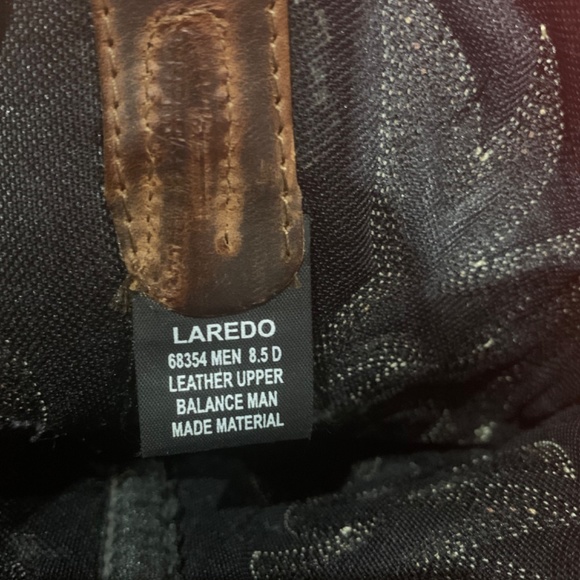Authentic Men’s Laredo Leather Cowboy Boots - Picture 6 of 6